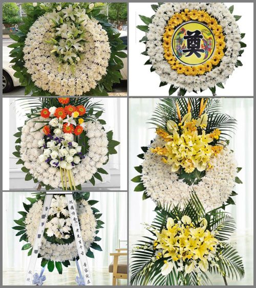 广东肇庆市鼎湖区莲花镇罗布村花圈速递